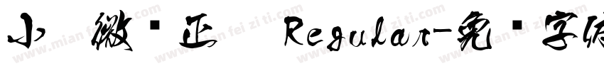 小扣微软正黑 Regular字体转换